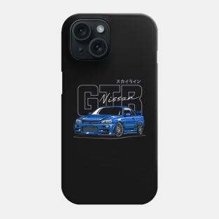 GTR R34 Blue Phone Case