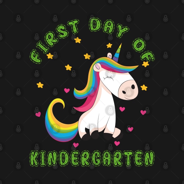 Pretty Unicorn | First Day Kindergarten by Estrytee