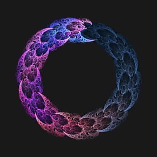 Circle Replication - Black Background T-Shirt