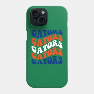 Florida Gators Football Wave Font Design Phone Case