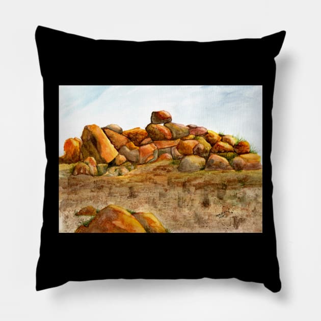 Stones, Rocks, Pebbles, Boulders Pillow by MMcBuck