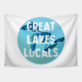 Great Lakes Locals Logo Tapestry