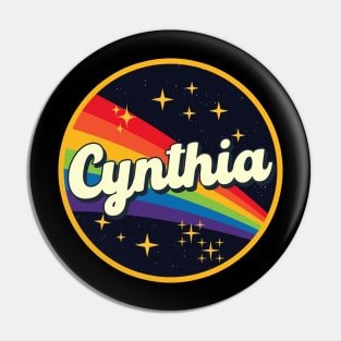 Cynthia // Rainbow In Space Vintage Style Pin