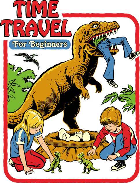 Time Travel For Beginners Kids T-Shirt by Steven Rhodes