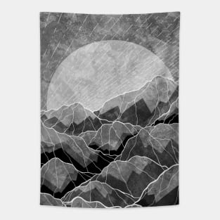 Mountains of silver and grey Tapestry