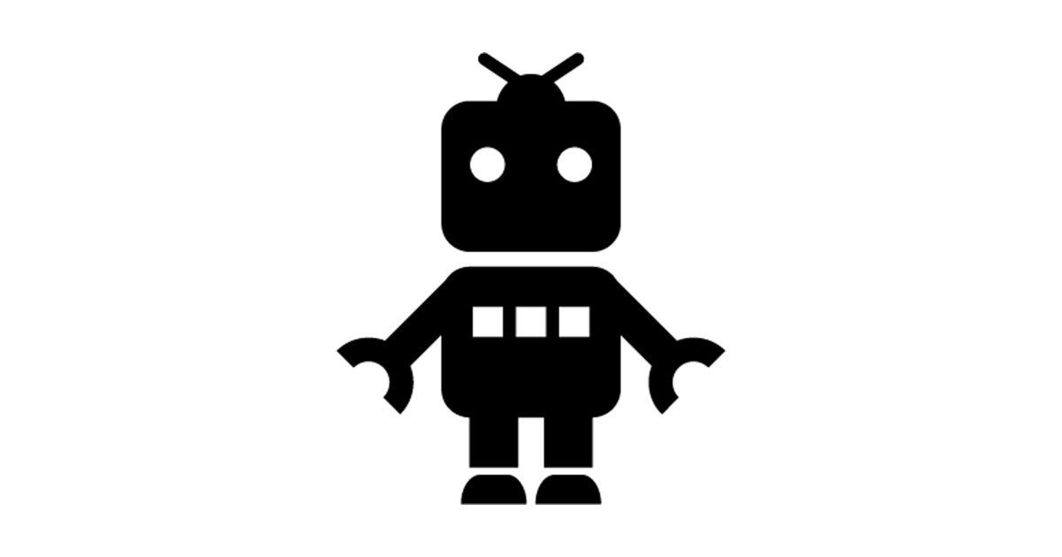 Baby Robot Toy Silhouette Robot Sticker TeePublic