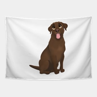 Chocolate Labrador Retriever Dog Tapestry