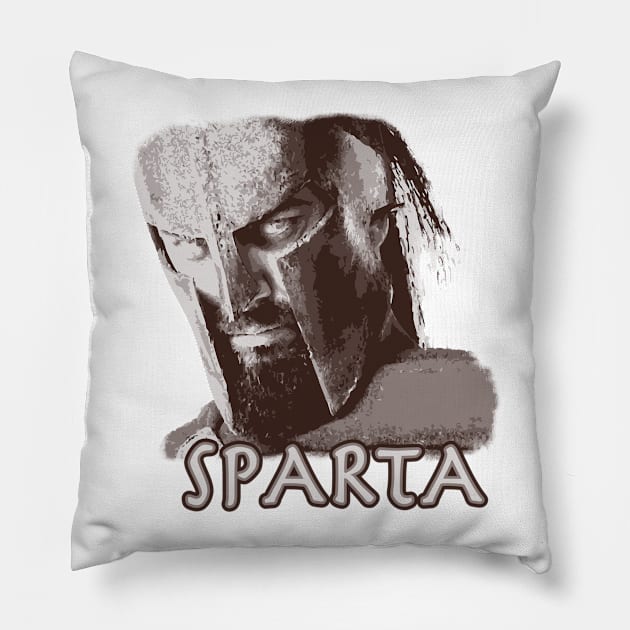 Spartan Warrior Pillow by Urbanic