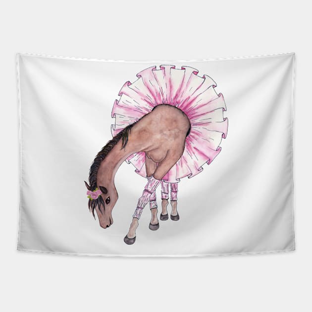 Ballerina Horse Tapestry by Designs by Ira