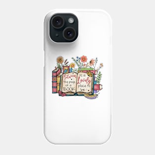 Book Lover , Colorful Bookshelf, Home Library , Reading Nook Phone Case