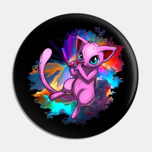 Pink cat Drinking the milky way Pin