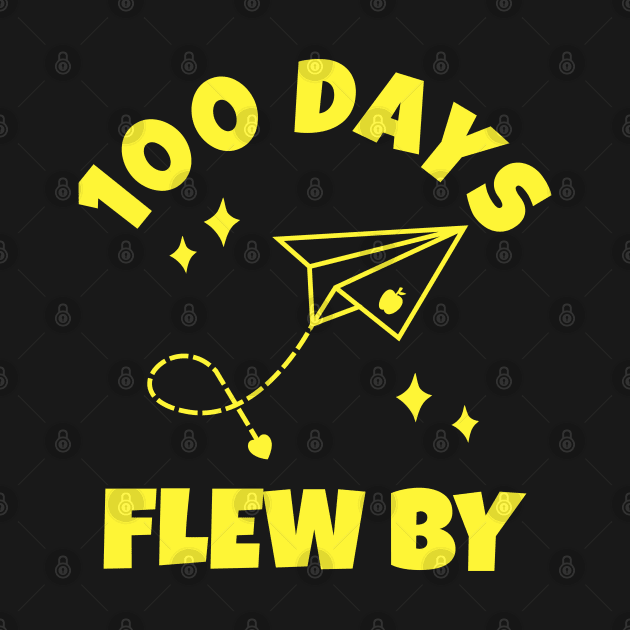 100 Days Flew By - Happy 100 Days Of School celebration party by Petalprints