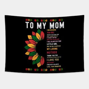 Happy Mothers Day Black Mom Queen Afro African Woman | Happy Mothers Day Black Mom Tapestry