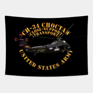 CH - 34 - Choctaw - Transport - Close-Support  Helicopter Tapestry