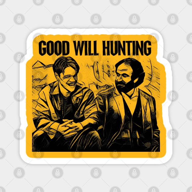 good will hunting Magnet by RetroScribbles