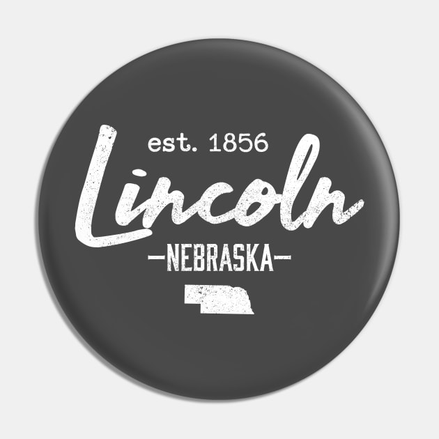 Lincoln Nebraska City State Vintage Pin by Commykaze