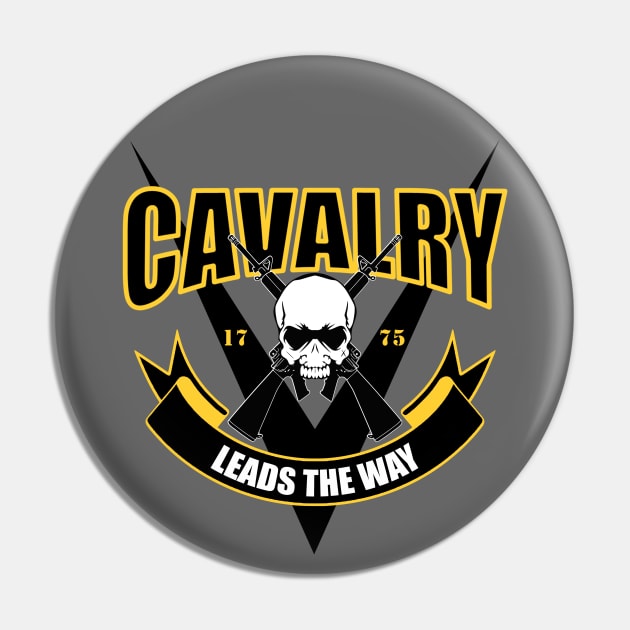 Cavalry Leads The Way Army Pin by TCP