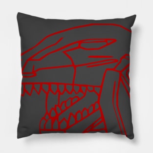 Red Ranger Zord Emblem Pillow