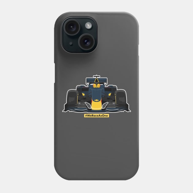 Formula car one f 1 we race as one racing bull Phone Case by creative.z