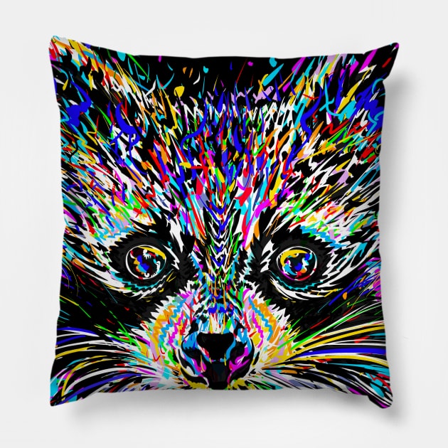 RACCOON Pillow by lautir