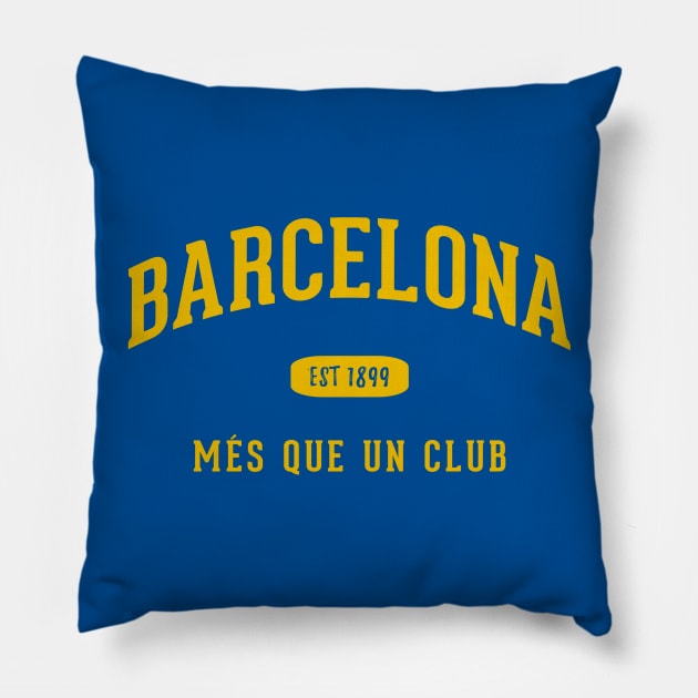 FC Barcelona Pillow by CulturedVisuals