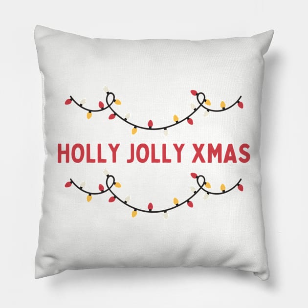 Holly Jolly Christmas Apparel Pillow by Topher's Emporium