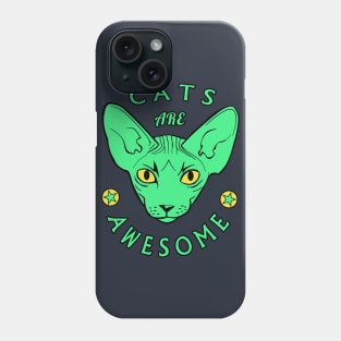 Cool Cats Design: Cats Are Awesome Phone Case