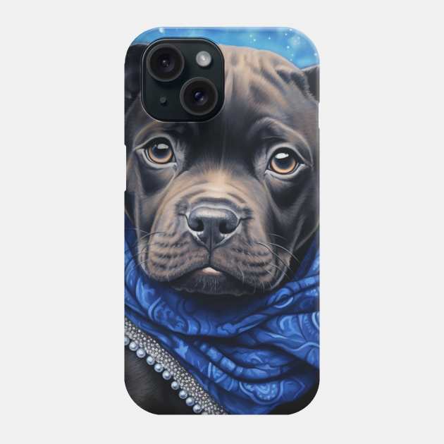 Staffy Puppy Phone Case by Enchanted Reverie