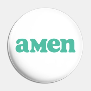 Amen - Turqouise Pin