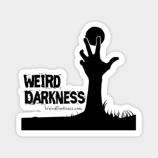 Weird Darkness Logo: Black on White Offset Magnet