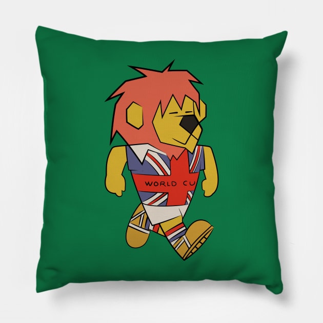 1966 World Cup Willie Pillow by Ricardo77