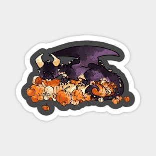 Pumpkin Harvest Dragon Magnet