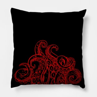 Monstruous Tentacles - Red Pillow