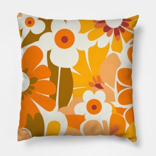 70s Flowers Pillow