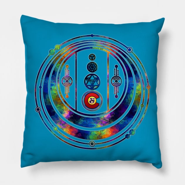 String Cheese Incident Sacred Geometry Colorado Love Pillow by Shayna