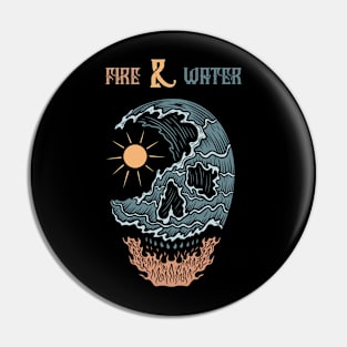 Fire and Water Pin