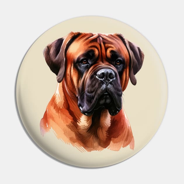 Anatolian Shepherd Watercolor - Beautiful Dog Pin by Edd Paint Something