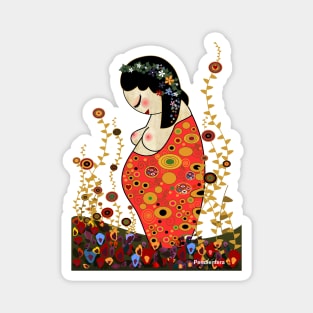 Kokeshi Hope of Klimt Magnet