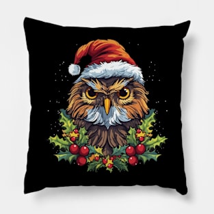 Owl Christmas Pillow