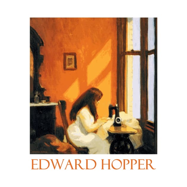 Girl at a Sewing Machine by Edward Hopper by Naves