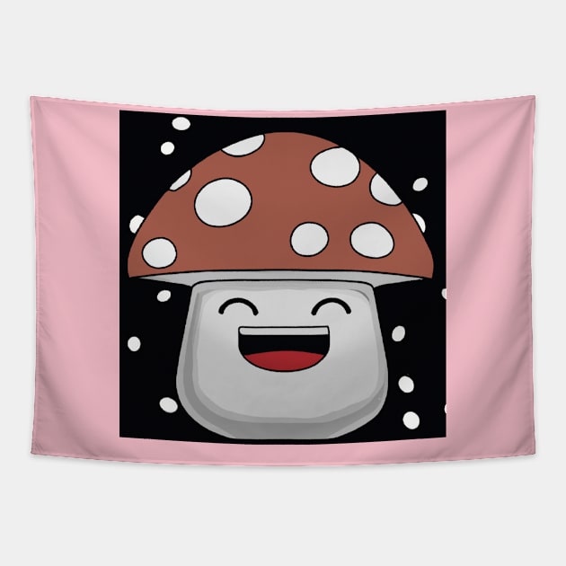 Happy mushroom Tapestry by Asirihouse