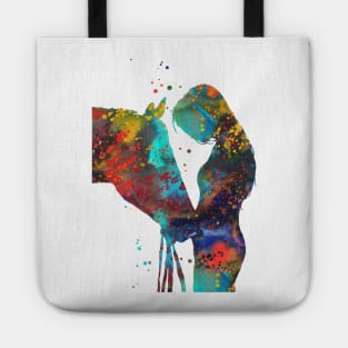 Girl with horse Tote