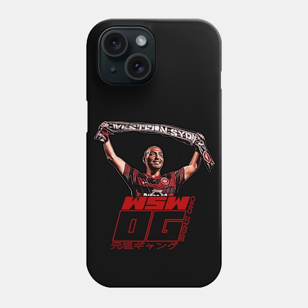 Western Sydney Wanderers - Shinji Ono - OG (Scarf) Phone Case by OG Ballers