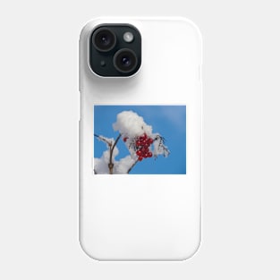 Winter Berries in Snow Phone Case