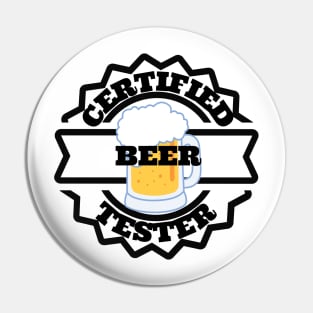 certified beer tester Pin