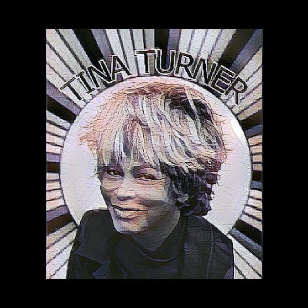 tina turner : Black and White retro design by hot_issue