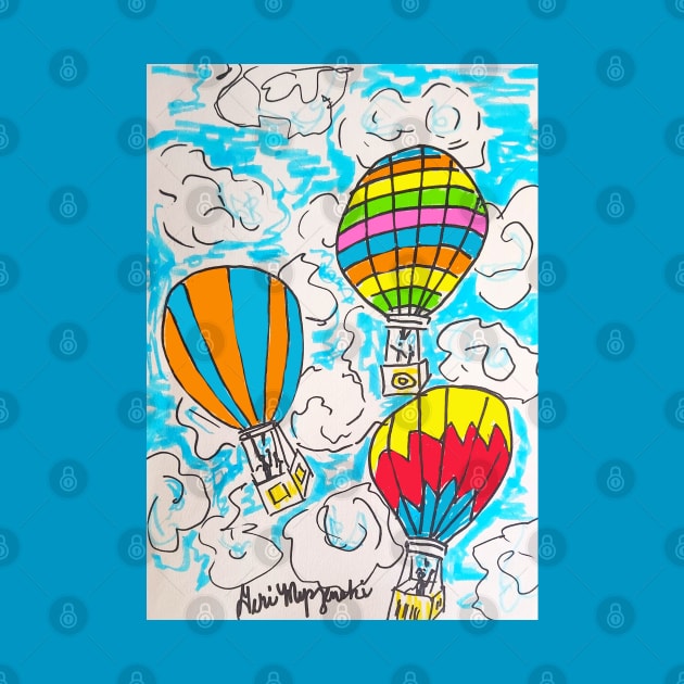 Going up in a Hot Air Ballon by TheArtQueenOfMichigan 