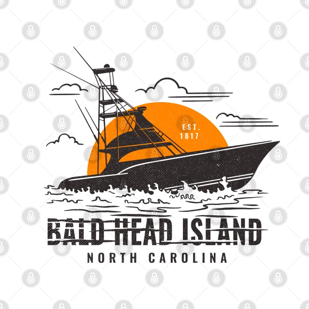 Vintage Fishing Boat Vacation to Bald Head Island, North Carolina by Contentarama