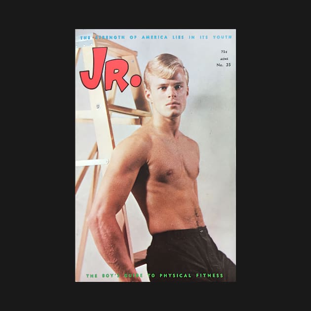 JR. Junior - Vintage Physique Muscle Male Model Magazine Cover by SNAustralia