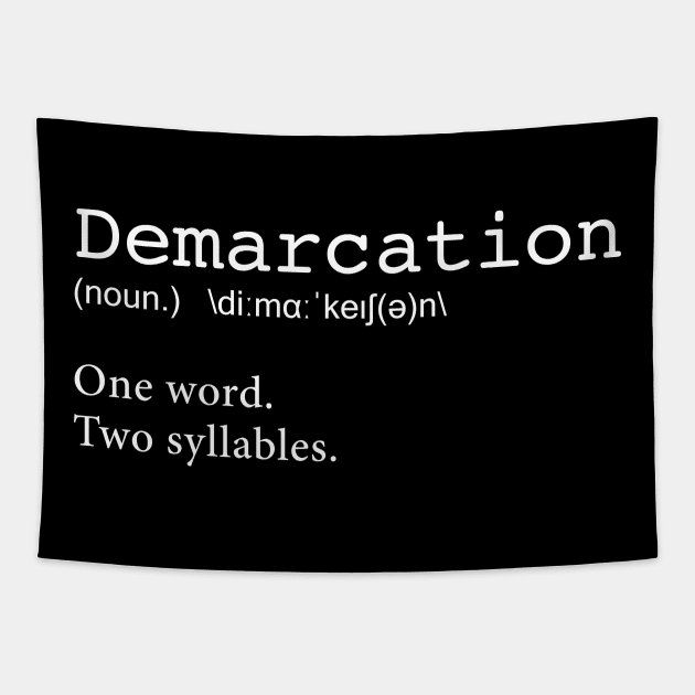 The Office | Demarcation Definition Tapestry by EliseDesigns